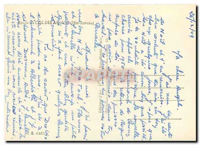 Krucyfiksję — tła z górami — Wydawnictwo Sztuki, nr 4485 — Rewers