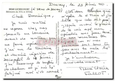 Lichecourt — Castelo e edifícios históricos — Associação Patrick HANNELE — Verso
