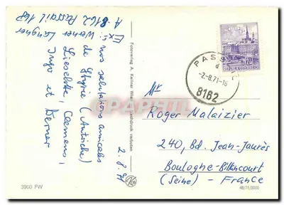 Steiermark — Grün — wydawca Fotoverlag A. Keller, Wiedeń, nr 46/71/3000 — Rewers