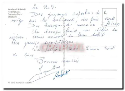Innsbruck — Gruss aus INNSBRUCK — wydawca Purer, nr 60/40 — Rewers