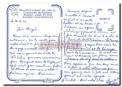 Ballon d'Alsace — Pomnik Deminera — Iris MEXICHROME — Rewers