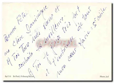 Róża przy brzegu strumienia — tekst biblijny — Photo Jud, St-Paul/Fribourg/Szwajcaria — Rewers