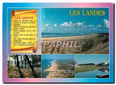 Les Landes — Região do sudoeste entre o Bordelais e o Adour, sobre o Oceano Atlântico — Editor Chavanand
