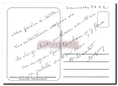 Kaplica Najświętszej Maryi Panny z Medaliki Cudownej — Paryż — Wydawnictwo Słońca — Rewers