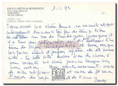 Scena z Muzeum Grévin w Cluny — Cluny II - Abélard - Pierre le Vénérable — Espace Grévin de Bourgogne — Rewers