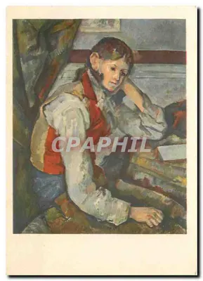 Giovane uomo con giacca rossa — P. Cézanne — editore Pissis, n°126