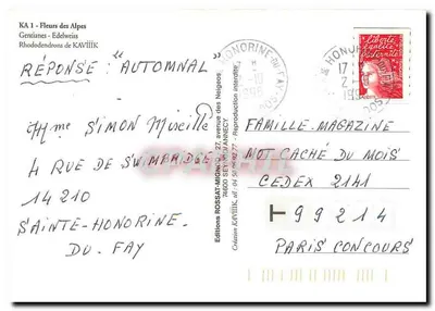Flores das Alpes — Rhododendron, Edelweiss, Gentiane — Éditions KAVIÏIK — Verso