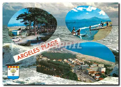Argeles-sur-Mer — vista panorâmica e praia — Éditions S. Audumares