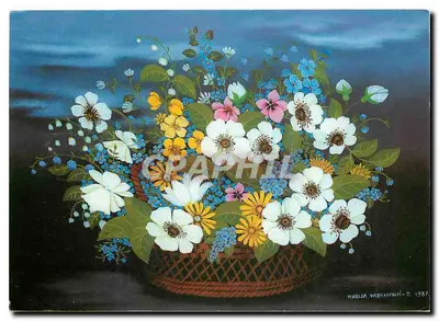 Buquê de flores — pintura — Marija Vargantolic, 1987