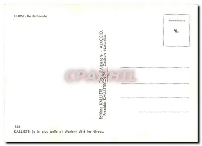 A Corse Turística e Rodoviária — Rotas pitorescas — Edições Kalliste — Verso
