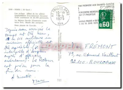 Nîmes — Amphitéatro e templo romano — Colnem — Verso
