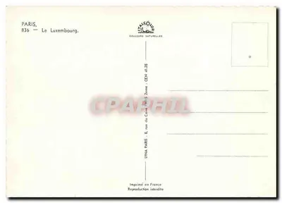 Paryż — Pałac Łuksemburgu — LYNÃA Paryż — Rewers