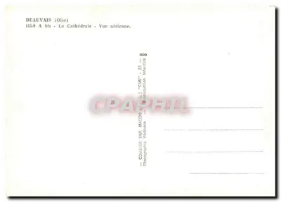 Beauvais (Oise) - Katedra - Widok z powietrza - Comlier Imp. Macon — Rewers