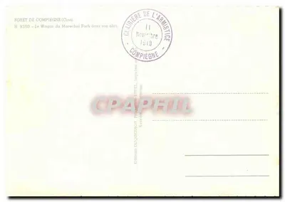 Wagon marszałka Foch — Clairière de l'Armistice — Éditions Duquesnoy — Rewers