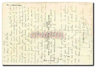 Dwie lalki w strojach regionalnych — Éditions de la Société CADETE — NICE — N°113 — Rewers