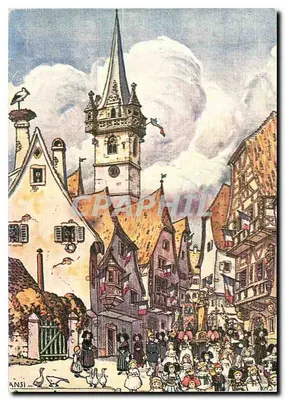 Bilhete postal moderno Hansi