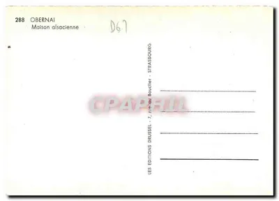 Obernai — Dom z Alzacji — Les Éditions Drussel — Rewers