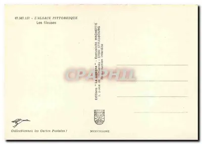Spinnaczki — Piekna Alzacja — Wydawnictwo Hachette, Strasburg — Rewers