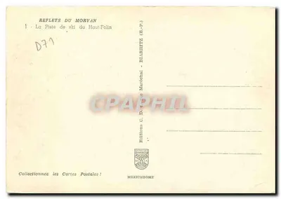 Trasa narciarska Haut-Folin — Odbicia Morvanu — Wydawnictwo C. D. Édouard Maréchal — Rewers