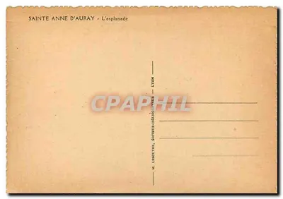 Sainte-Anne d'Auray — A esplanada — M. Lescuyer, editor-fotógrafo, Lyon — Verso