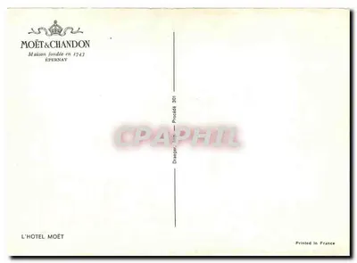 Castelo do Hotel Moët — Epernay — editor Moët & Chandon, n° 301 — Verso