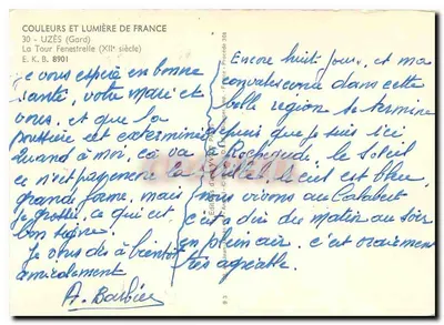 La Tour Fenestrelle — XII wiek — Éditions d'Art Yvon, nr 8901 — Rewers