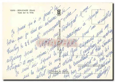 Beauchâtel — Vistas da cidade — Edição S.L. Lyon — Verso