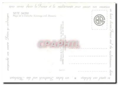 Sete — Dia Internacional Georges Brassens — Éditions de la Palette — Verso