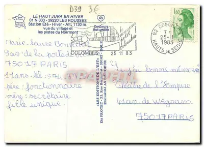 Les Rousses — Estação de verão e inverno, alt. 1130 m — Éditions AS de Coeur — Verso
