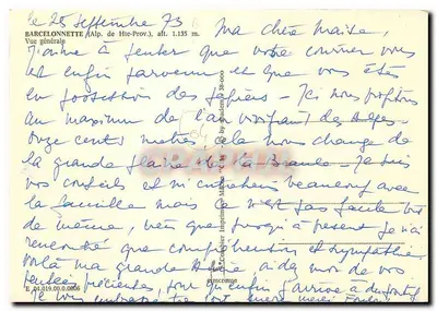 Barcelonnette — Vista geral — Cing — Verso
