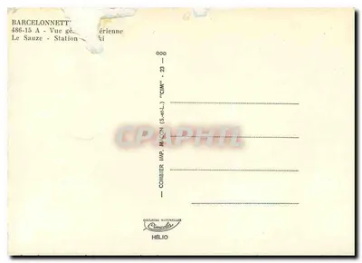 Le Sauze - Stacja - Ogólny widok - Combière (S.-et-L.) — Rewers