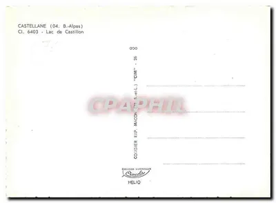 Lago de Castillon — Castellane (04, Alpes) — CIM — Reverso