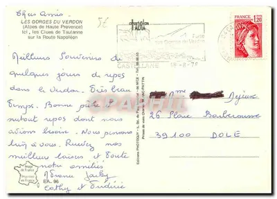 As Gorges do Verdon — Alpes da Alta Provença — Éditions Photoguy — Verso