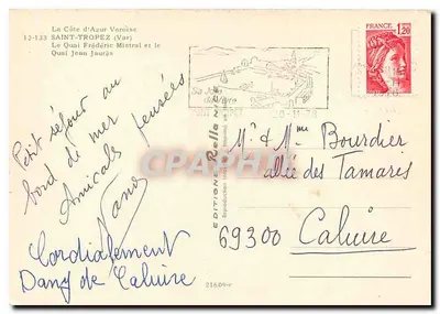 El Quai Frédéric Mistral y el Quai Jean Jaurès — Saint-Tropez — Éditions Interlitt — Reverso