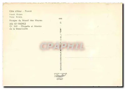 St-Tropez — Kaplica Misericordiae — Wydawca Combier — Rewers