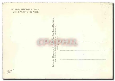 Grenoble (Isère) — Wyspa Miłości i Alpy — Cigonia — Rewers