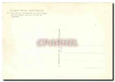 De Witte Weg — Uitzicht van de Pass van de Sichel — Michiana & Fils, Bellosguardo — Achterkant