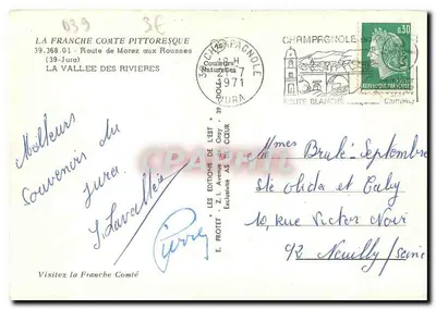 Wąwóz Rivières — Franche-Comté — Wydawnictwo AS — Rewers