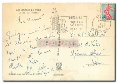 De Gorges van de Tarn — De Tunnels — Uitgaven Activiteiten & Theater Limoges — Achterkant