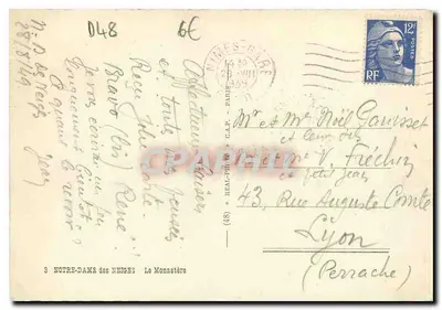 Nossa Senhora das Neves — O Mosteiro — C.A.P. (48) — Verso