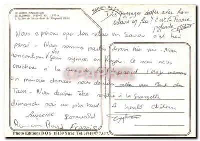 St. Jean-du-Bleymard — Kościół i cmentarz — Foto Wydawnictwo B O S — Rewers