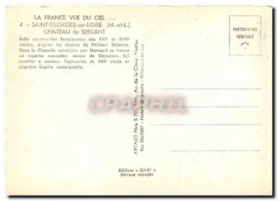 Castelo de Serrant — Saint-Georges-sur-Loire — Editor Gaby — Verso