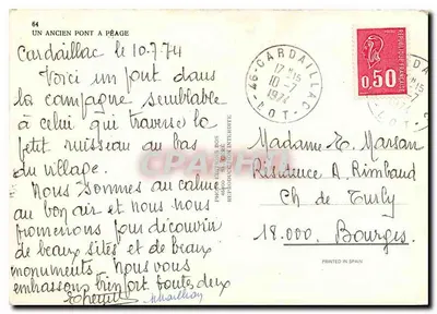Stary most w Pégay — Cardaillac — Rewers