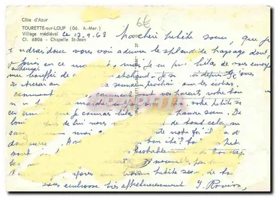 Capela São João — Tourette-sur-Loup (06) — editor Clos — Verso