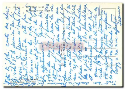 Bilhete postal moderno La Turbie A M Le Trophee des Alpes — Verso