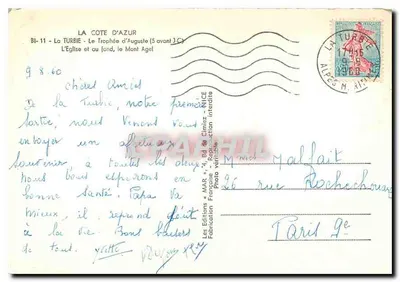 La Turbie — A Igreja e o Troféu de Augusto (5 a.C.) — Edições « MAR » — Verso