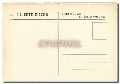 La Curbie - O Drophée de Augusto — Edições MAR - Nice, n°400 — Verso