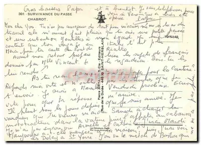 Een oude man die een maaltijd geniet — uitgever Chabrot, n° 301 — Achterkant