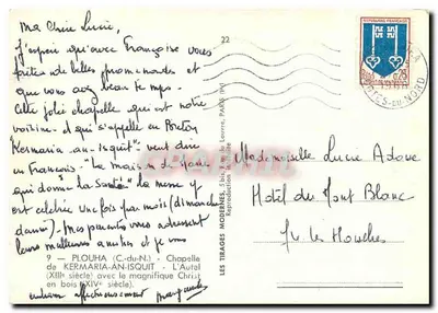 Kaplica Kermaria-an-Isquit — Ołtarz (XIII wiek) — Nowoczesne wydanie — Rewers