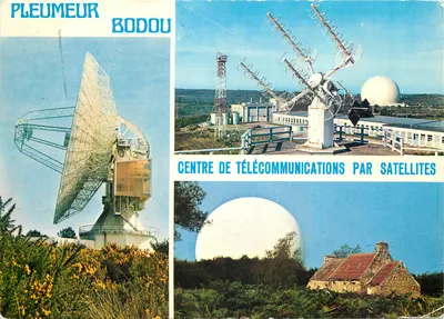 Pleumeur-Bodou — Centro de Telecomunicações por Satélite — editor C.O.S. du Génét